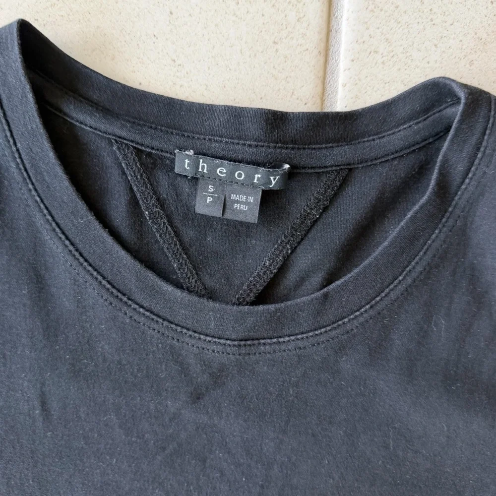 Theory Black Short Sleeve Dress - Small